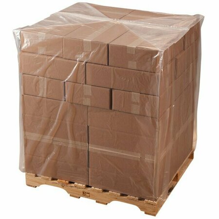 LAVEX 36'' x 28'' x 60'' 1.5 Mil Clear Gusseted Polyethylene Pallet Cover on a Roll, 160PK 130BR362860L